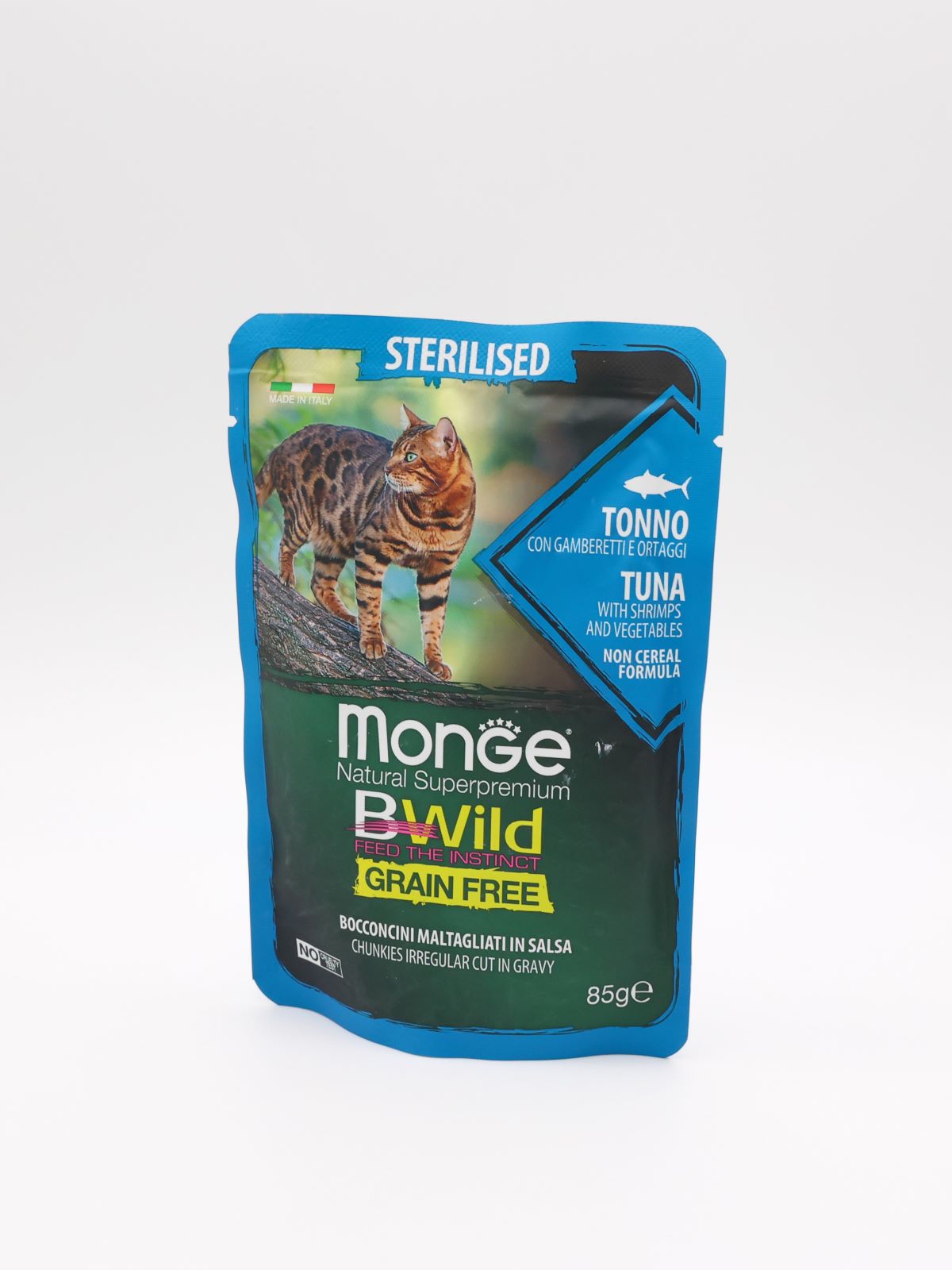 Bwild/ビーワイルド パウチ ツナwithシュリンプ&ベジタブル(85g×28袋)(猫)