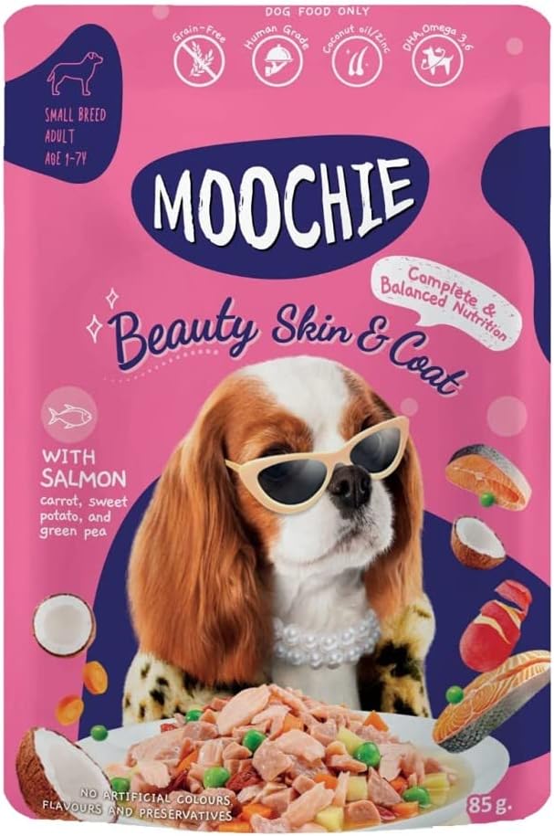 Moochie/ムーシー 犬パウチ サーモン(85g×12袋)