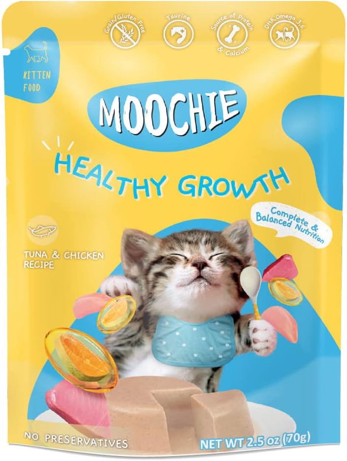 Moochie/ムーシー 猫パウチ ツナ＆チキン(70g×12袋)