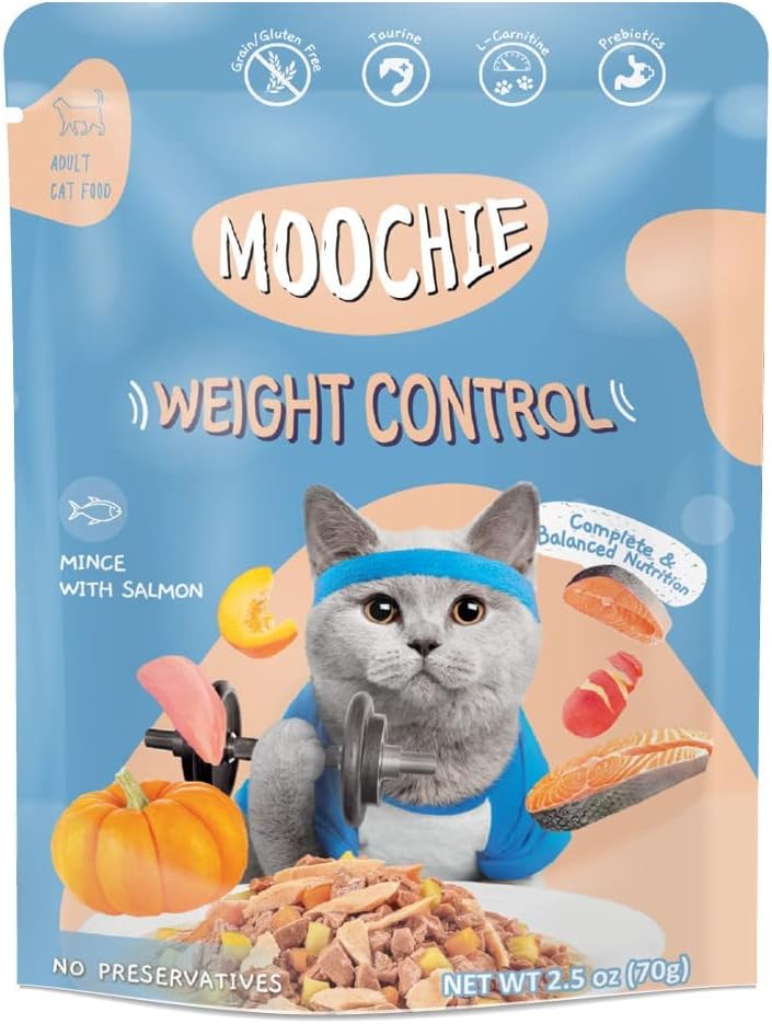 Moochie/ムーシー 猫パウチ サーモン(70g×12袋)