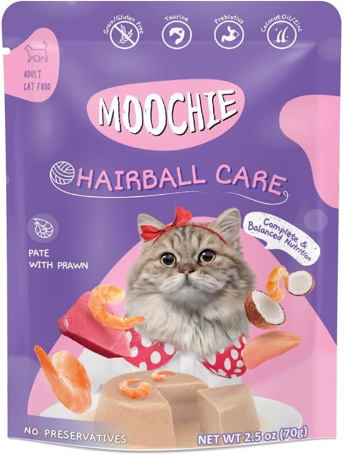 Moochie/ムーシー 猫パウチ エビ(70g×12袋)