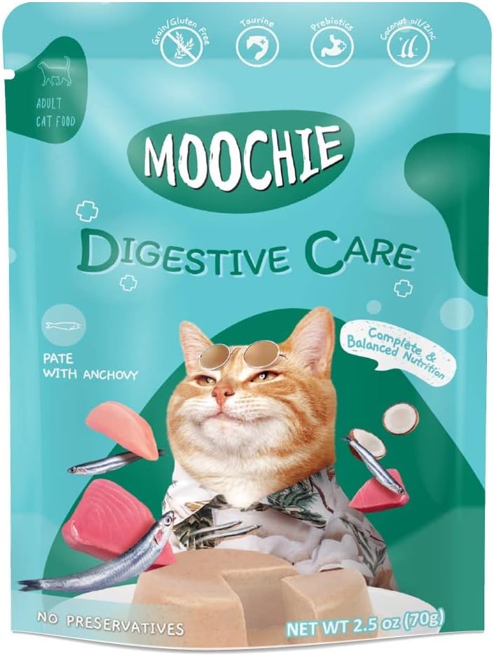 Moochie/ムーシー 猫パウチ アンチョビ(70g×12袋)