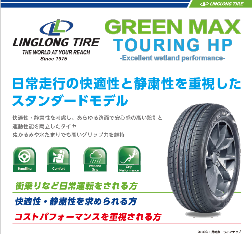 リンロンタイヤ グリーン・マックス(GM:Green Max HP)