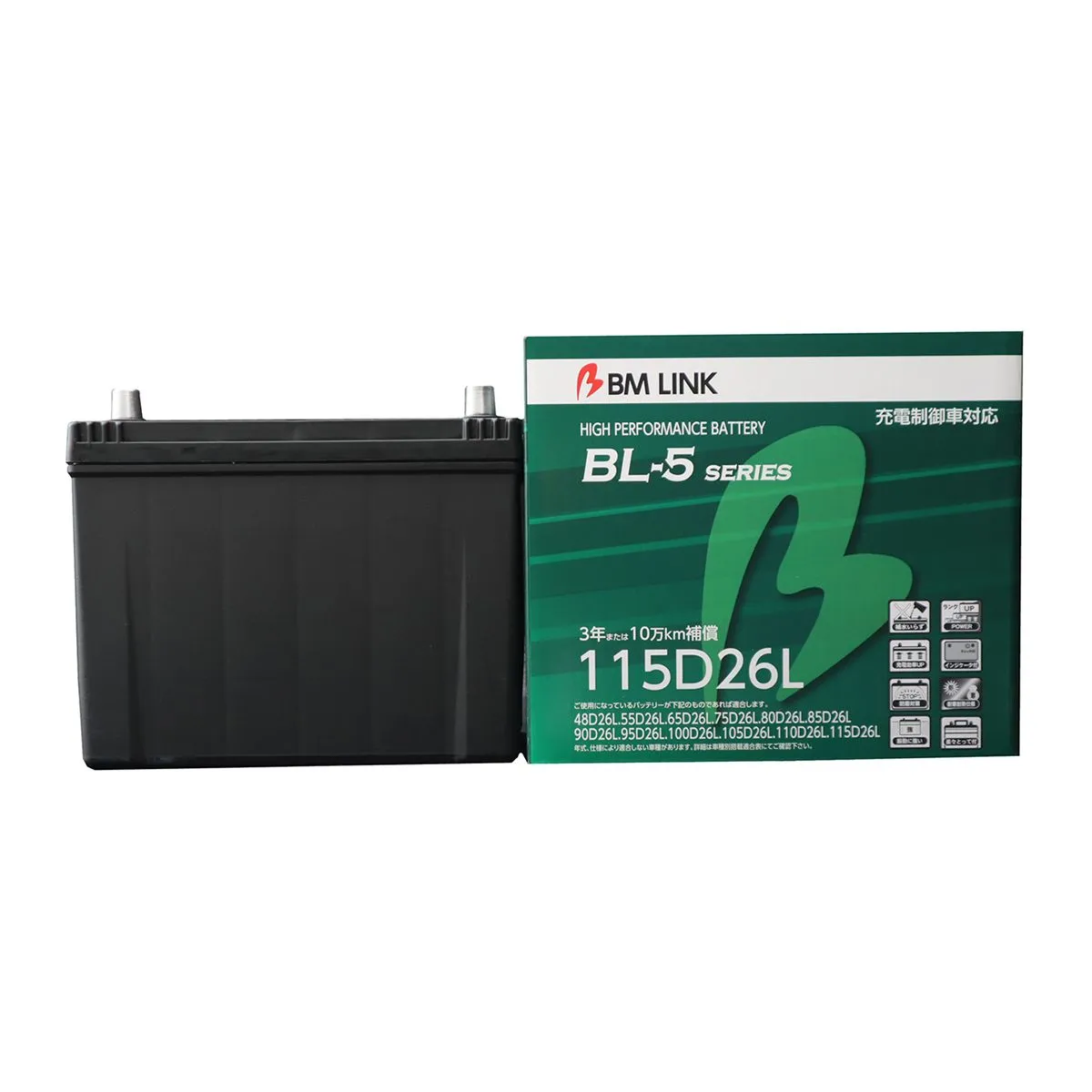 BMリンク BL-5 充電制御車対応バッテリー 115D26L