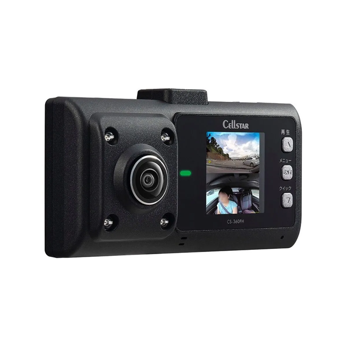 Cellstar セルスター CS-360FH　2カメラ360°録画　ドライブレコーダー