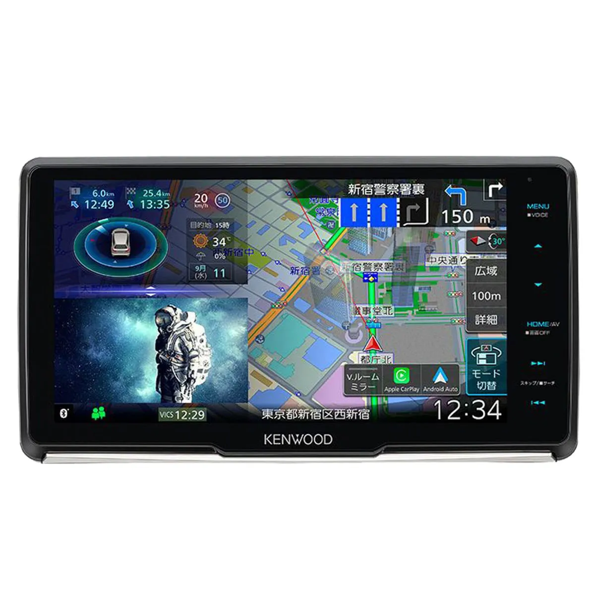 KENWOOD ケンウッド MDV-M911HDF 彩速ナビ 9V型フローティングAVナビゲーション
