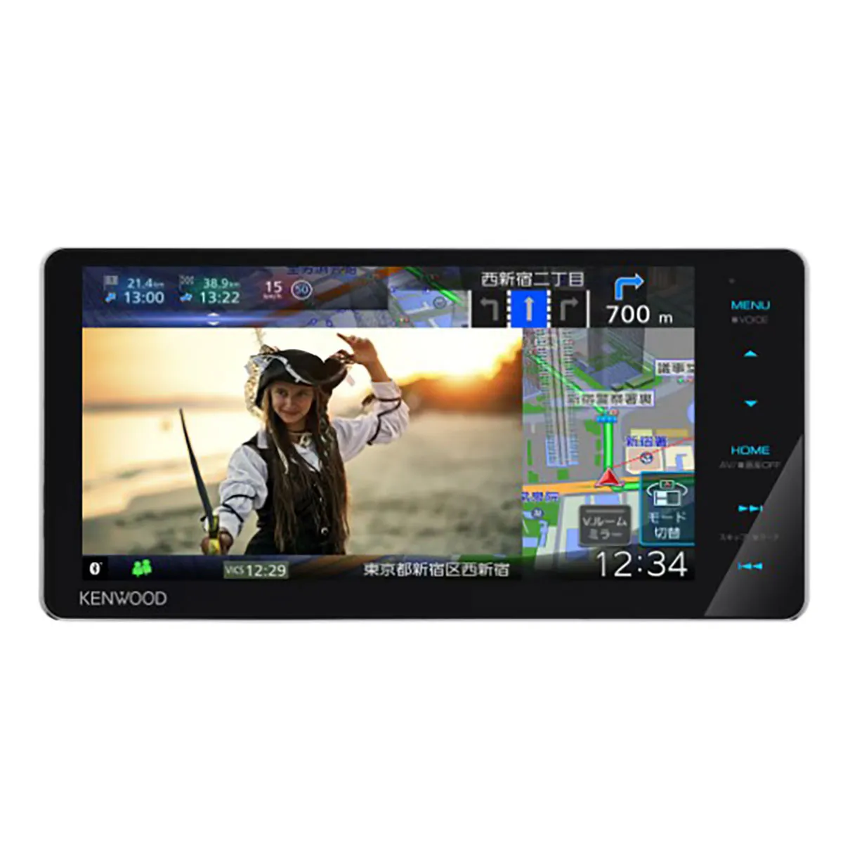 KENWOOD ケンウッド MDV-S711HDW　彩速ナビ7V型200mmワイド AVナビゲーション　ハイレゾ対応/地上デジタルTVチューナー内蔵/HDパネル搭載