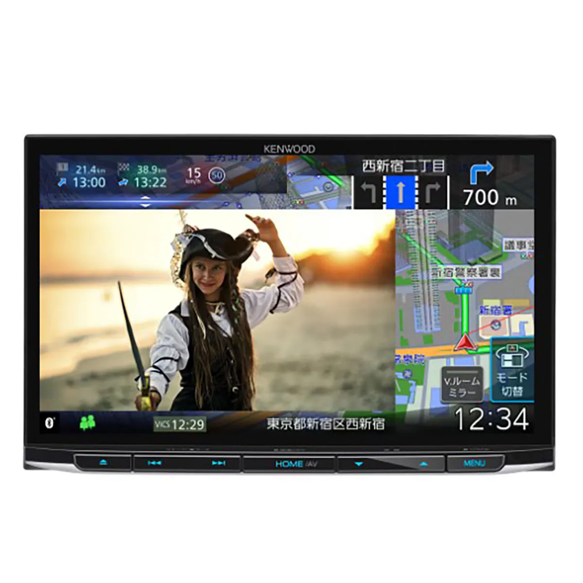 KENWOOD ケンウッド MDV-S811HDL　彩速ナビ8V型AVナビゲーション　音声操作対応/地上デジタルTVチューナー内蔵/HDパネル搭載