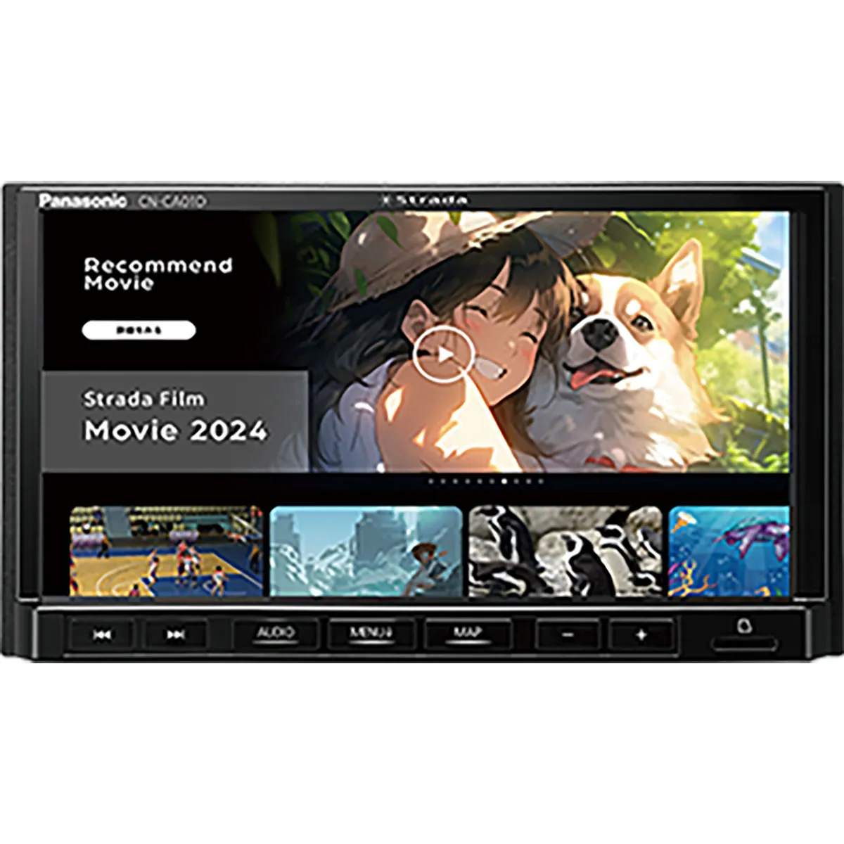 Panasonic パナソニック CN-CA01D Strada 7V型スタンダードモデル SDナビ 180mm