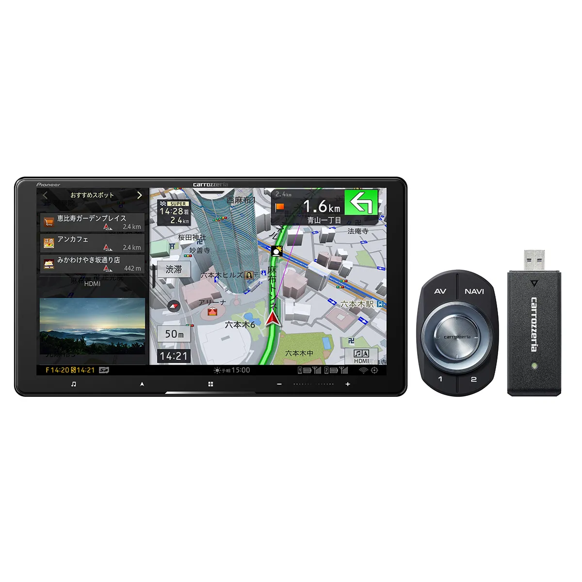 carrozzeria カロッツェリア パイオニア AVIC-CQ912IV-DC サイバーナビ 9V型ラージサイズメインユニット