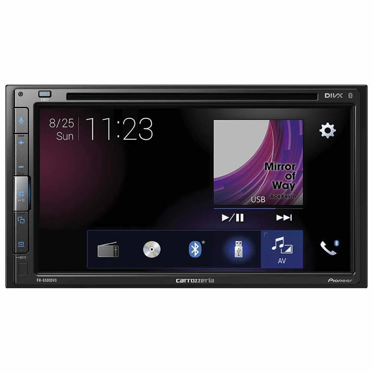 carrozzeria カロッツェリア パイオニア FH-6500DVD　6.8V型ワイドVGAモニター／DVD-V／VCD／Bluetooth／USB／チューナー・DSPメインユニット