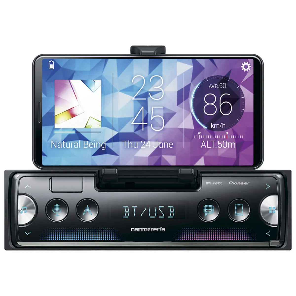 carrozzeria カロッツェリア パイオニア MVH-7500SC　Bluetooth/USB/チューナー・DSPメインユニット