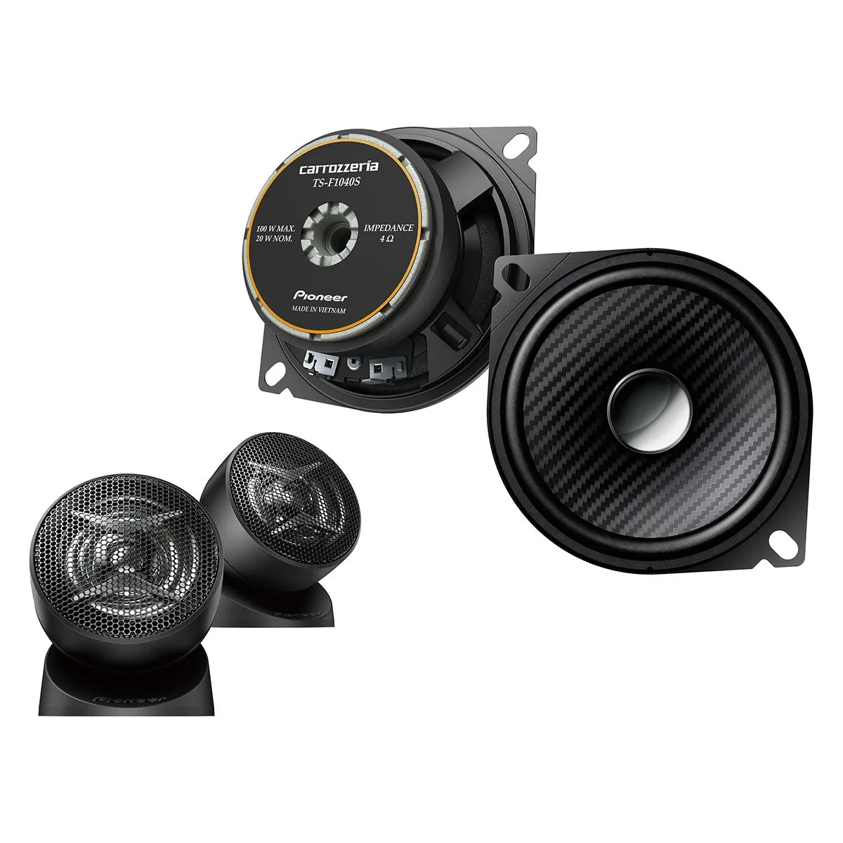 carrozzeria カロッツェリア パイオニア TS-F1040S-2　10cmセパレート2ウェイスピーカー