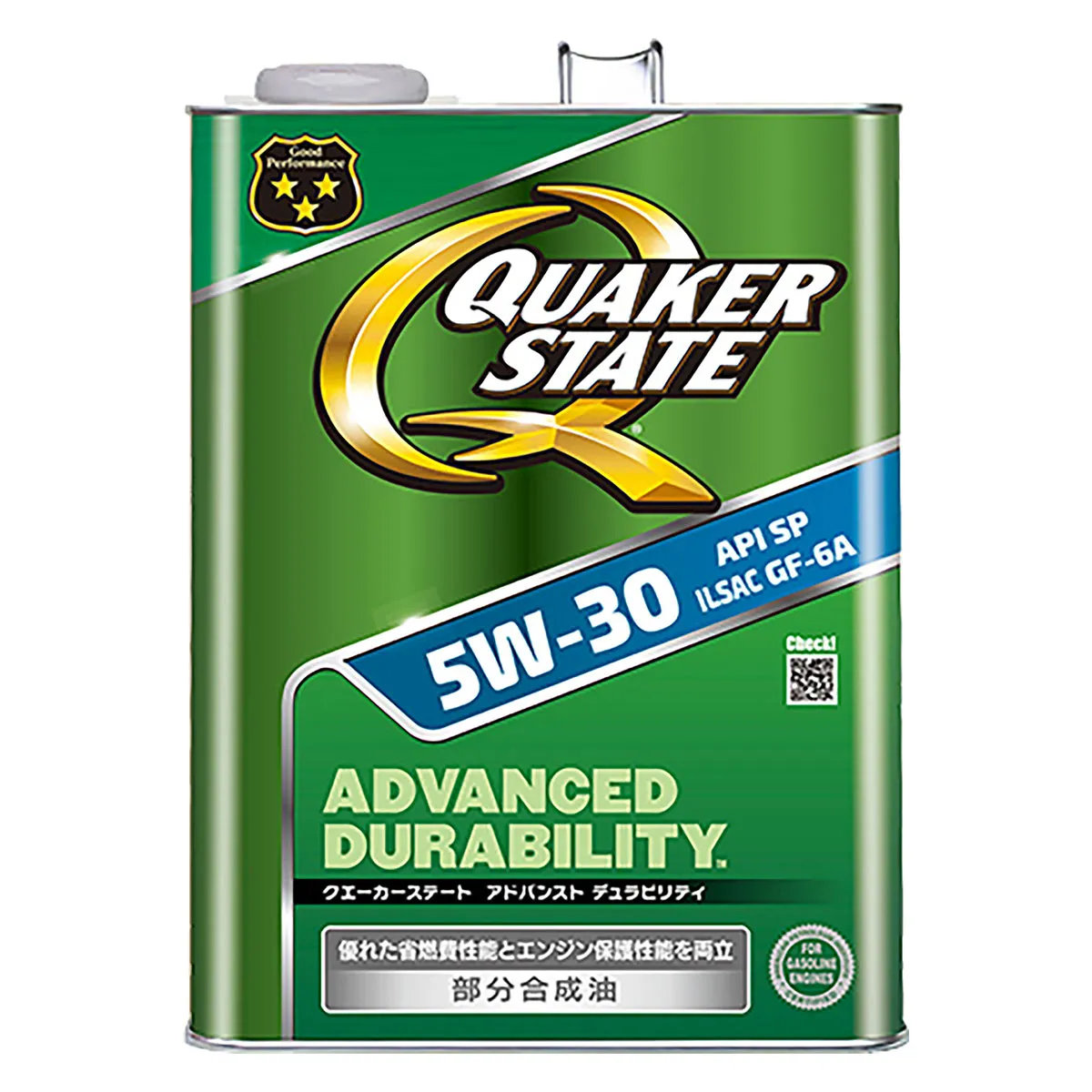 QUAKER STATE クエーカーステート アドバンスト デュラビリティ 5W-30 API:SP ILSAC:GF-6A 4L 部分合成油 4輪ガソリン車用