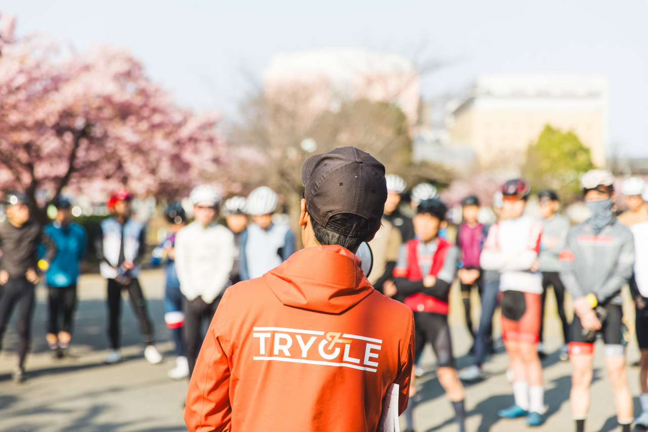 TRYCLE主催「グランフォンド相模原の様子」