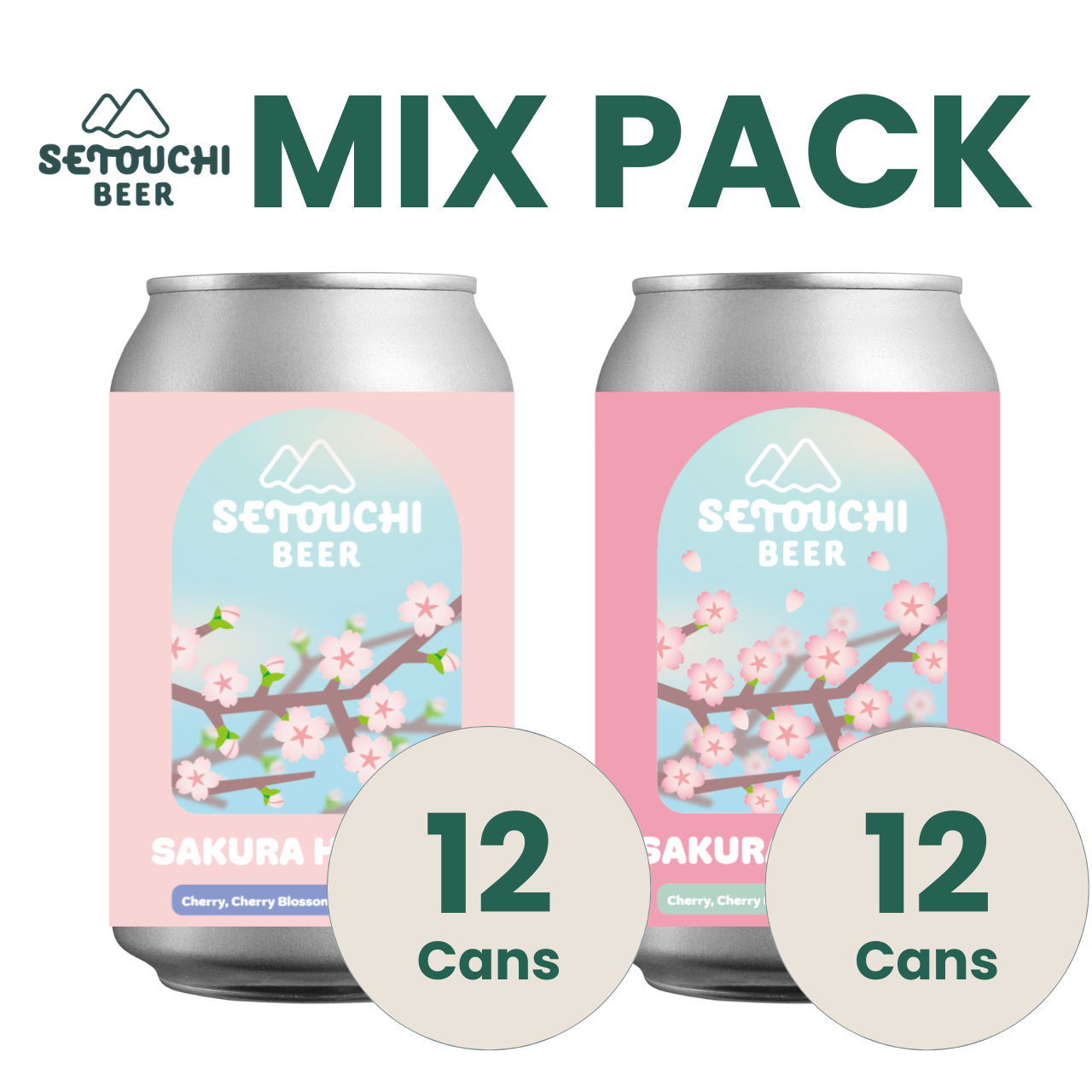 【MIX PACK】SAKURA HAZY IPA-Early Bloom- 12缶と-Full Bloom- 12缶<B9022>