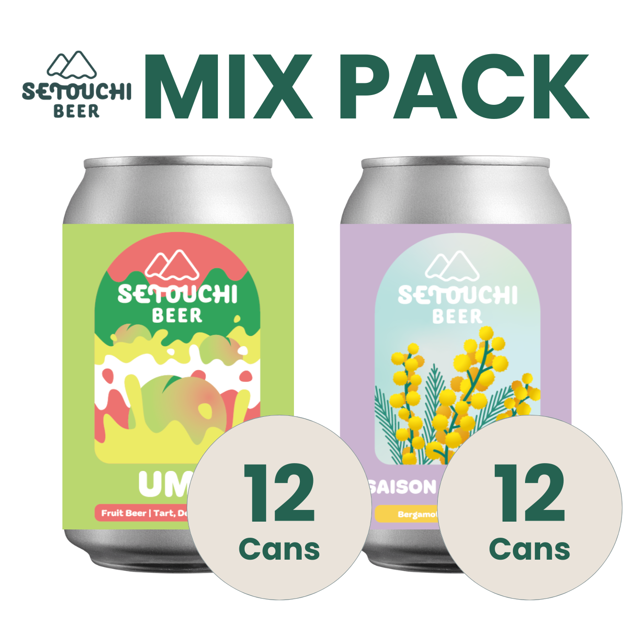 【MIX PACK】UME 12缶とSAISON DE MIMOSA 12缶<B9031>