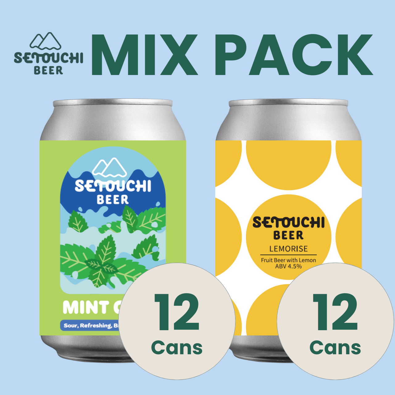 【MIX PACK】MINT GOSE 12缶と LEMORISE 12缶<B9049>