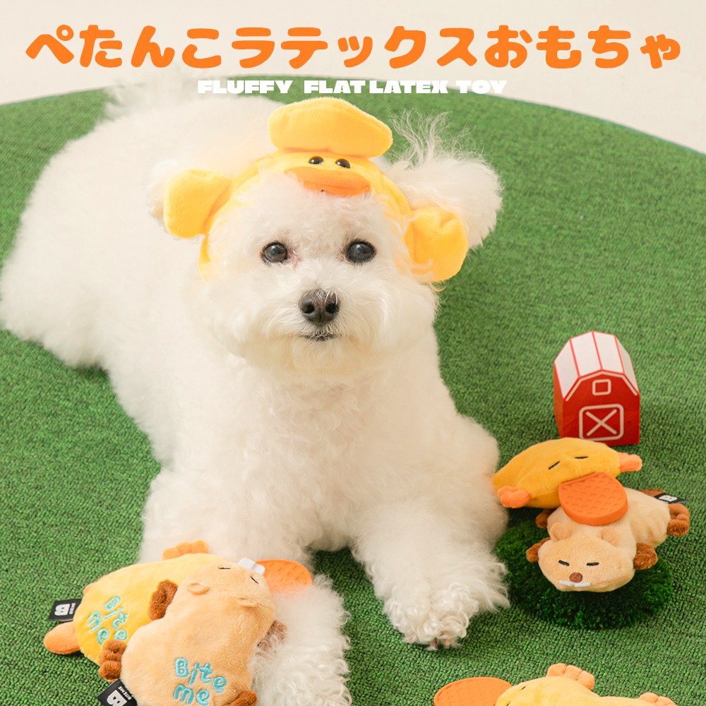 ぺたんこラテックスおもちゃ