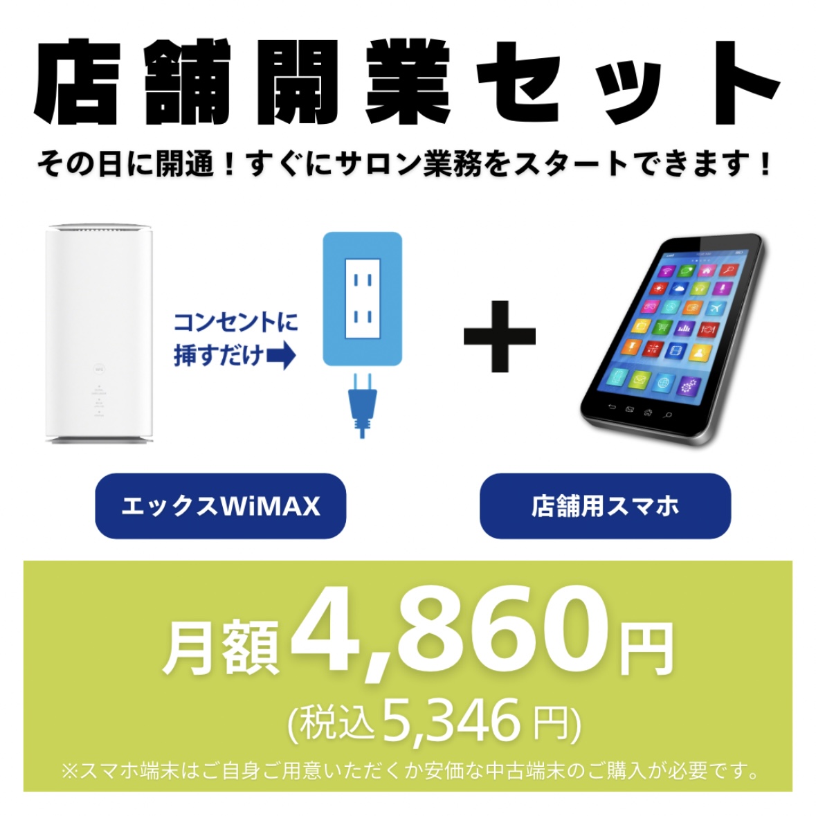 【エックスWimax】開業セット