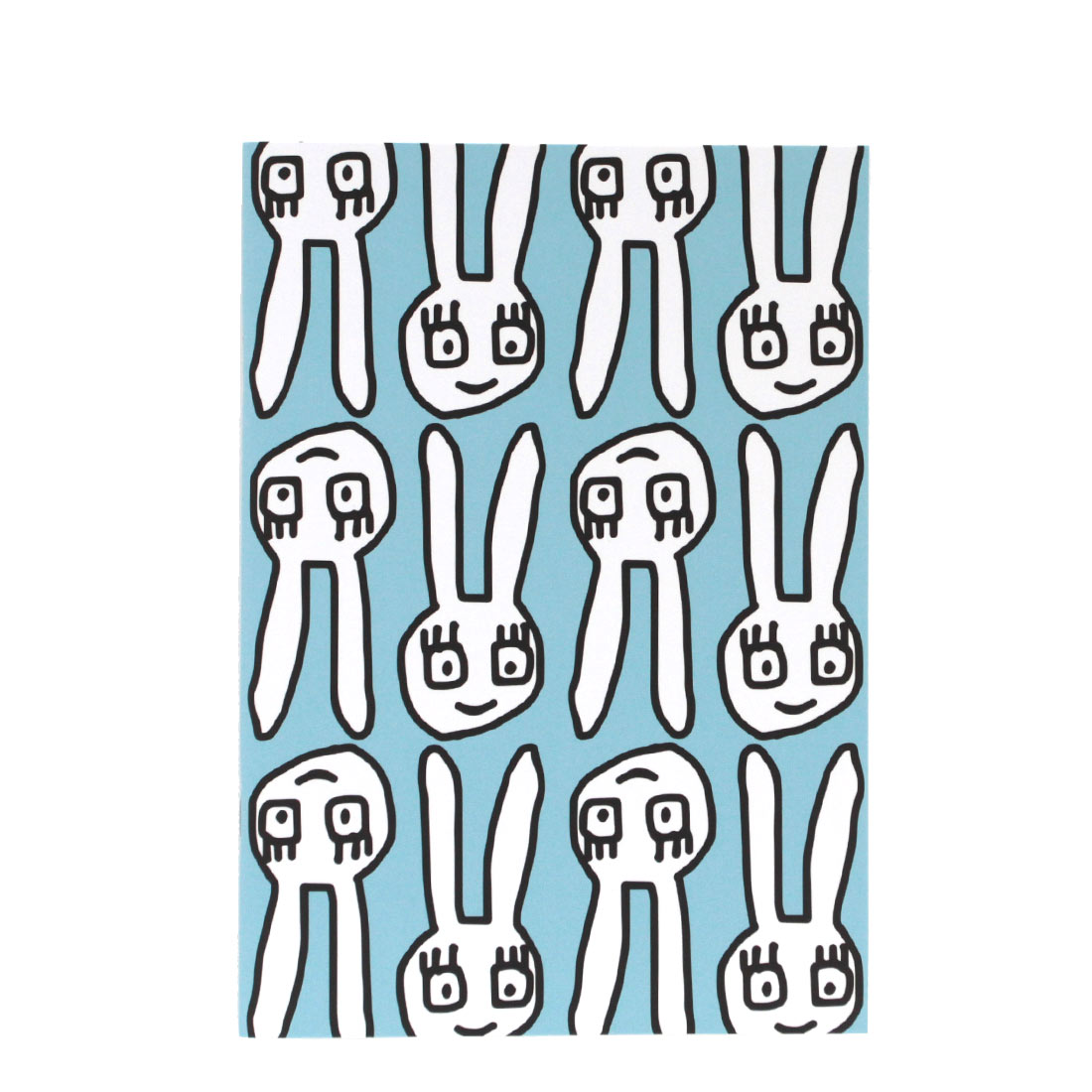 アツコマタノ　B5　ノート　ゆるうさ　ブルー　【Atsuko Matano】