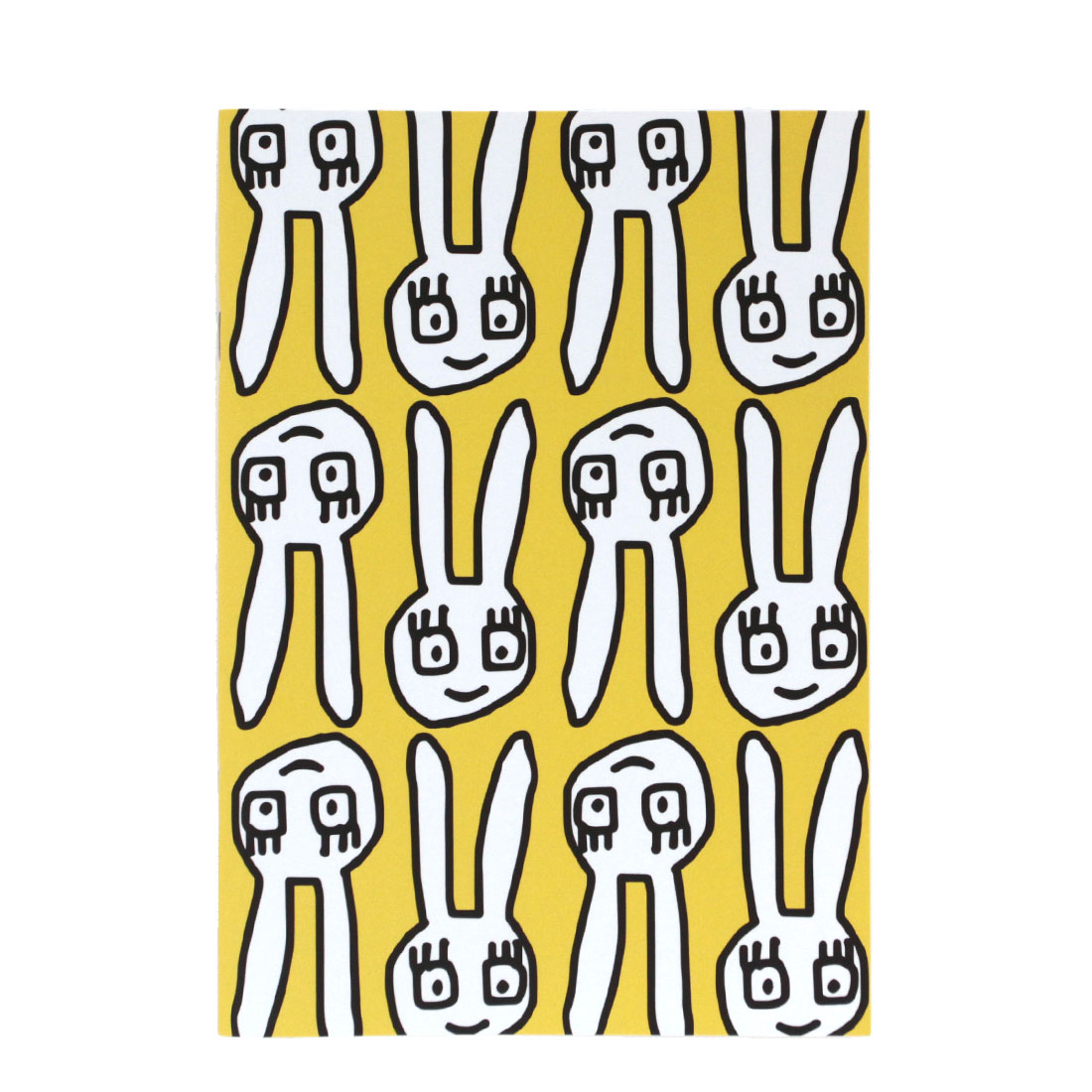 アツコマタノ　B5　ノート　ゆるうさ　イエロー　【Atsuko Matano】