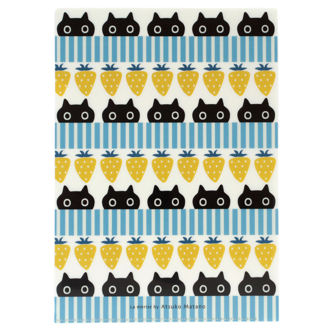 アツコマタノ　A4　クリアファイル　MEME いちご　　【Atsuko Matano】