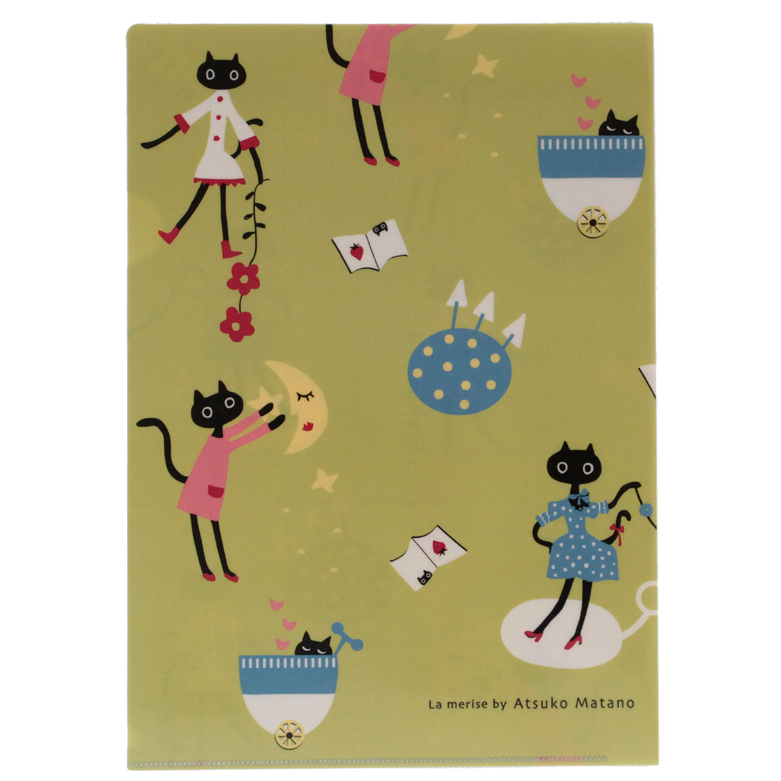 アツコマタノ　A4　クリアファイル　MEMEの休日　　【Atsuko Matano】