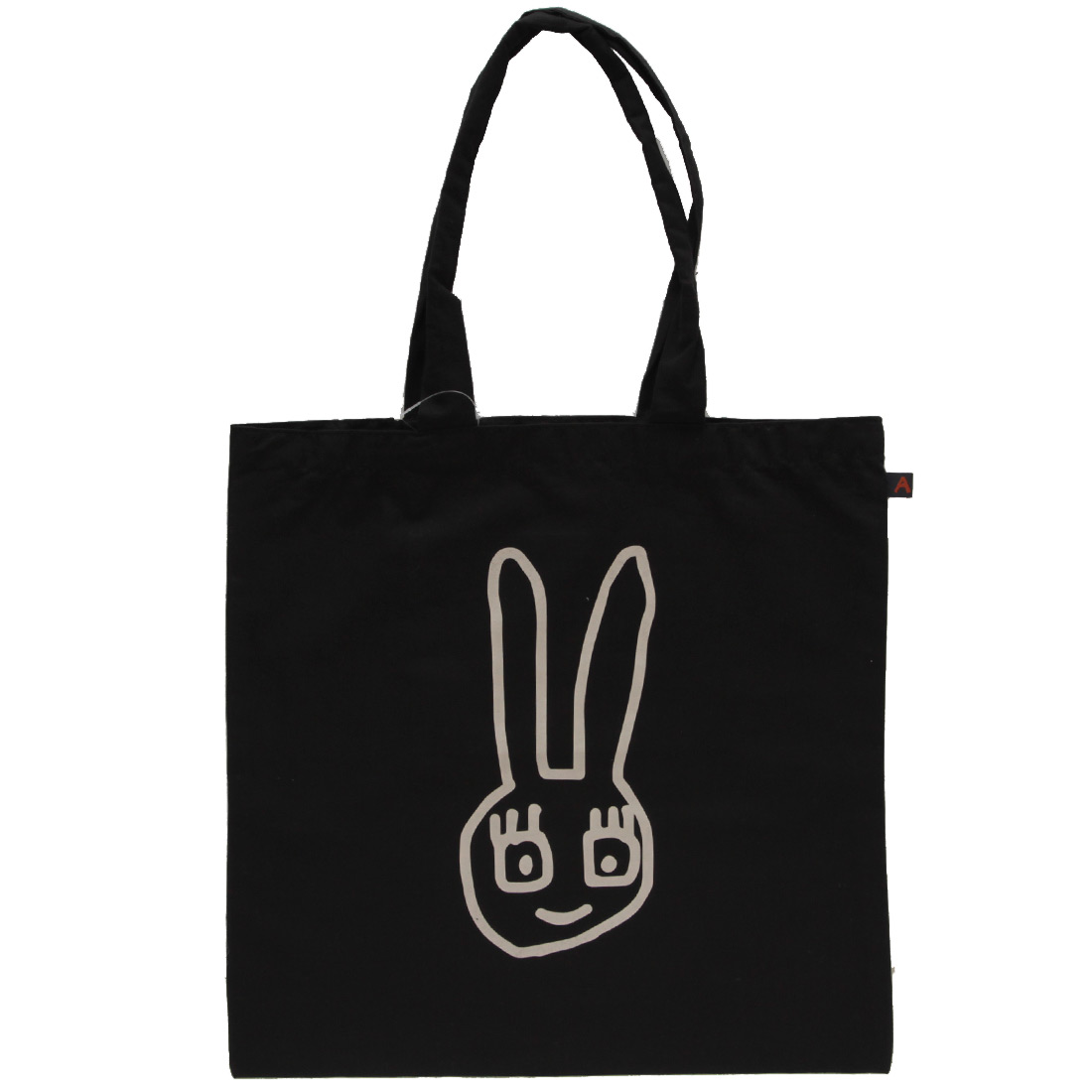 アツコマタノ　シーイング　トートバッグ　ゆるうさ　ブラック　【Atsuko Matano】