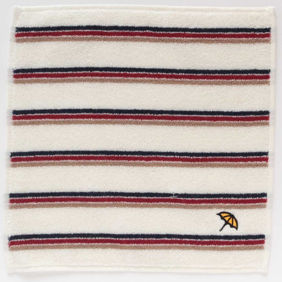 アーノルドパーマータオルハンカチ　ボーダー柄　ホワイト　【Arnie ARNOLD PALMER】