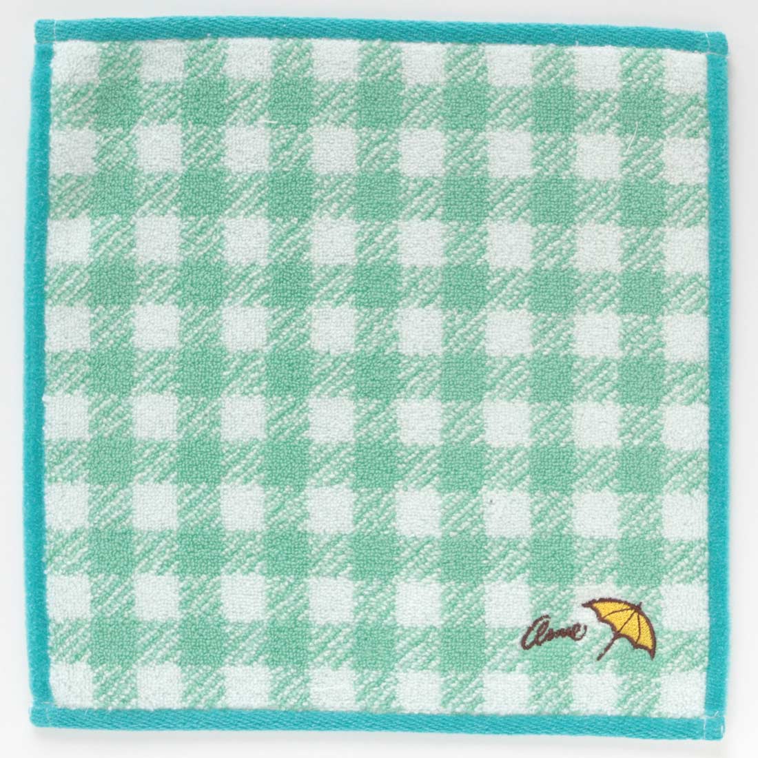 アーノルドパーマータオルハンカチ　シェパードチェック　グリーン　