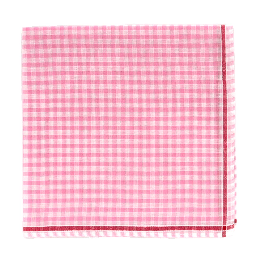 ブルーミーズ　ハンカチ　ギンガムチェック　ピンク　【bloomie's】