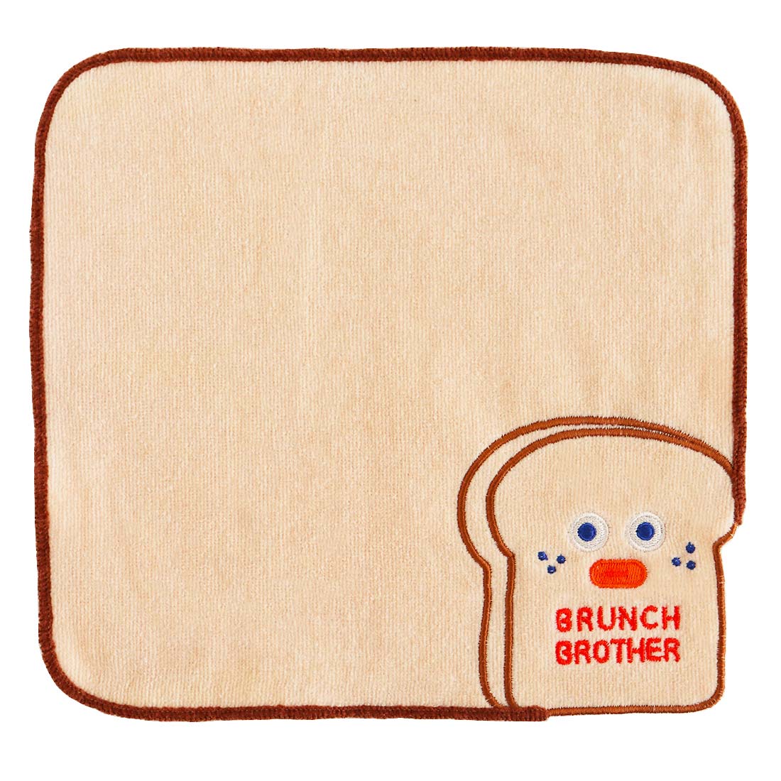 ブランチブラザー　コーナー刺繍　タオルハンカチ　トースト　【BRUNCH BROTHER】