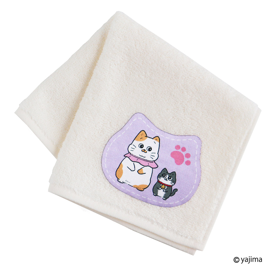 ねこに転生したおじさん　タオルハンカチ　ぷんちゃん&てぷちゃん