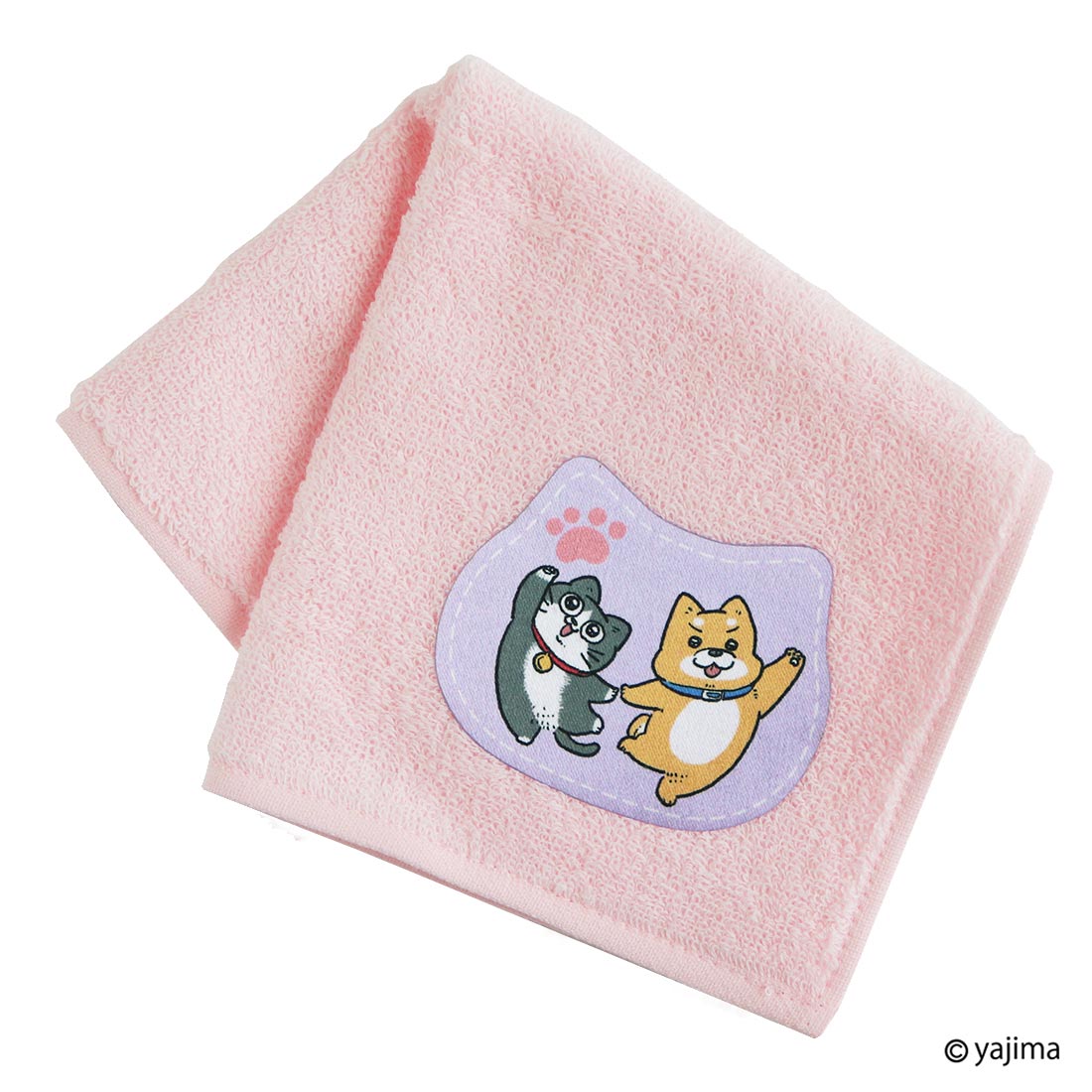 ねこに転生したおじさん　タオルハンカチ　ぷんちゃん&スケキヨ