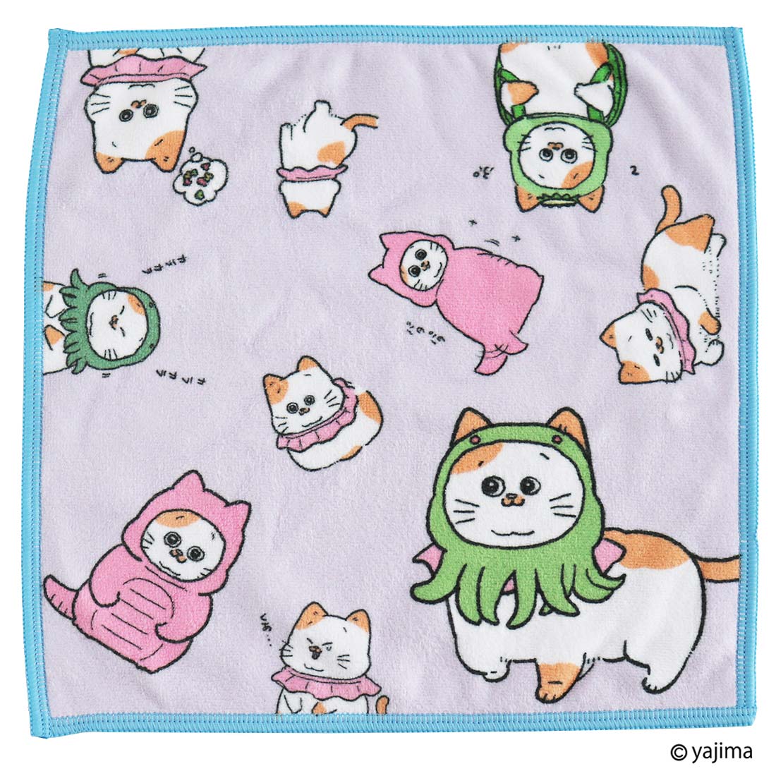 ねこに転生したおじさん　スマホ拭きハンカチ　着ぐるみてぷちゃん