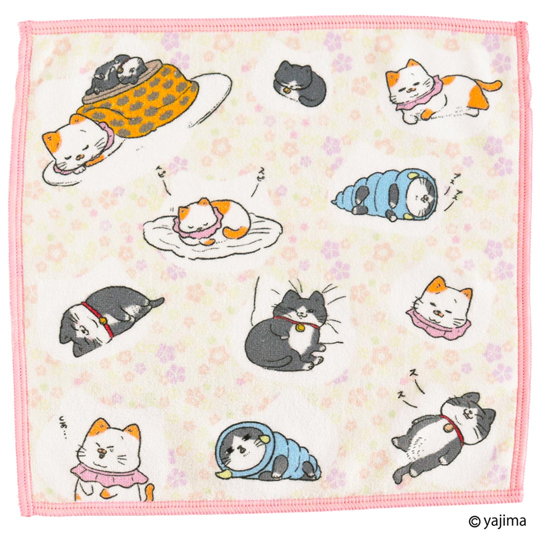 ねこに転生したおじさん　スマホ拭きハンカチ　ぷんちゃんの名言