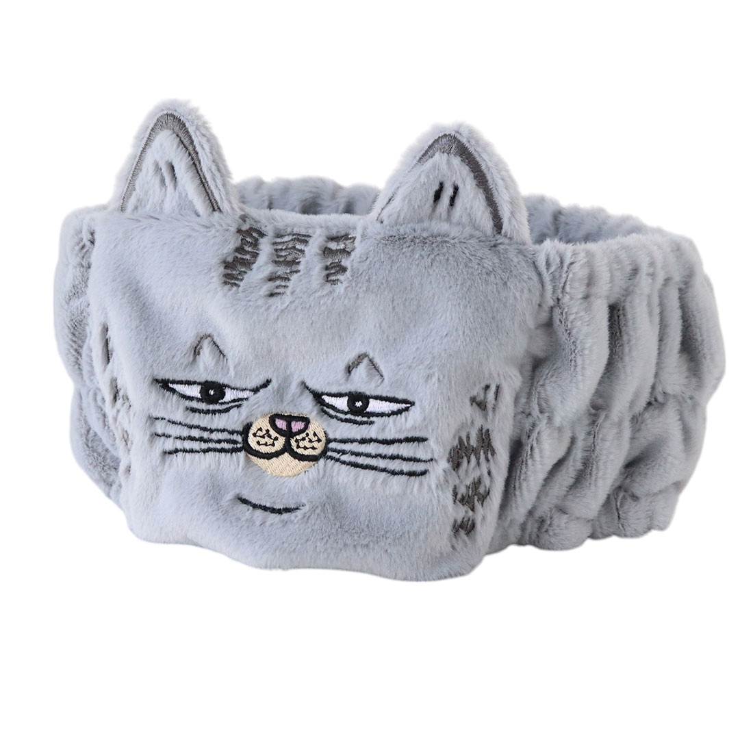 ねこに転生したおじさん　ヘアバンド　ガンちゃん　グレー