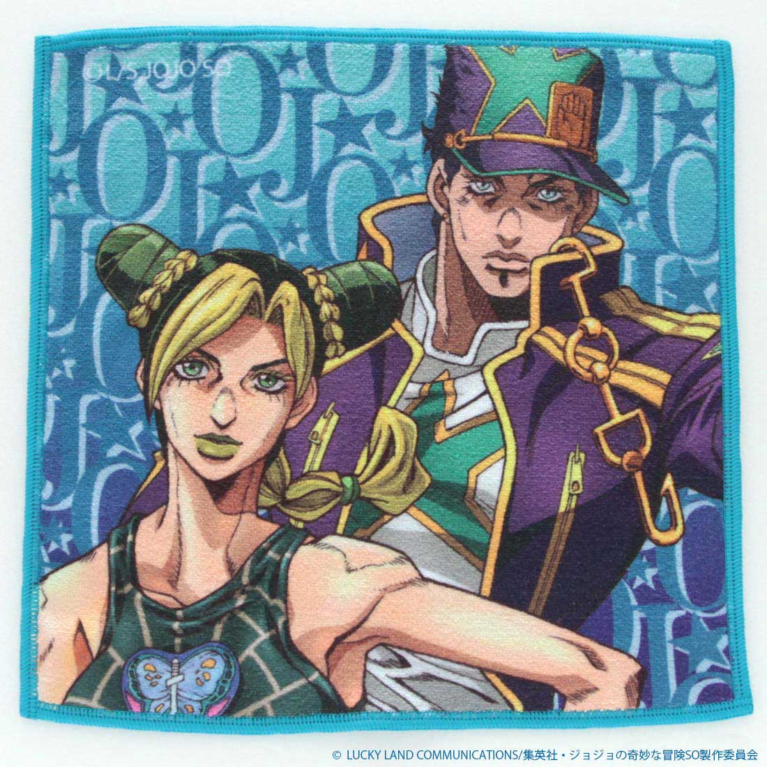ジョジョの奇妙な冒険　ストーンオーシャン　スマホ・メガネ拭き ハンカチ　徐倫&承太郎