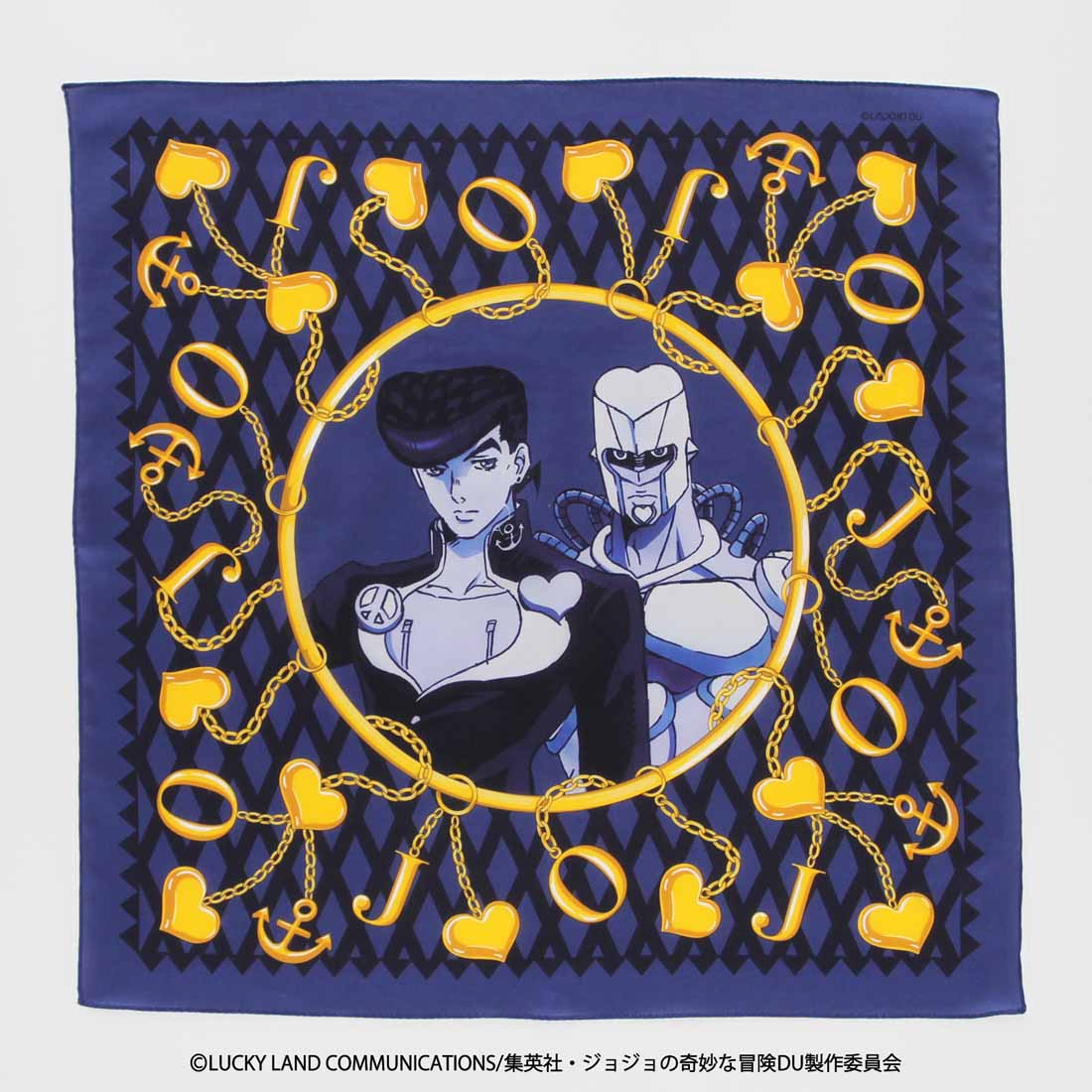 ジョジョの奇妙な冒険　ダイヤモンドは砕けない　プリントハンカチ 東方仗助/クレイジー・ダイヤモンド