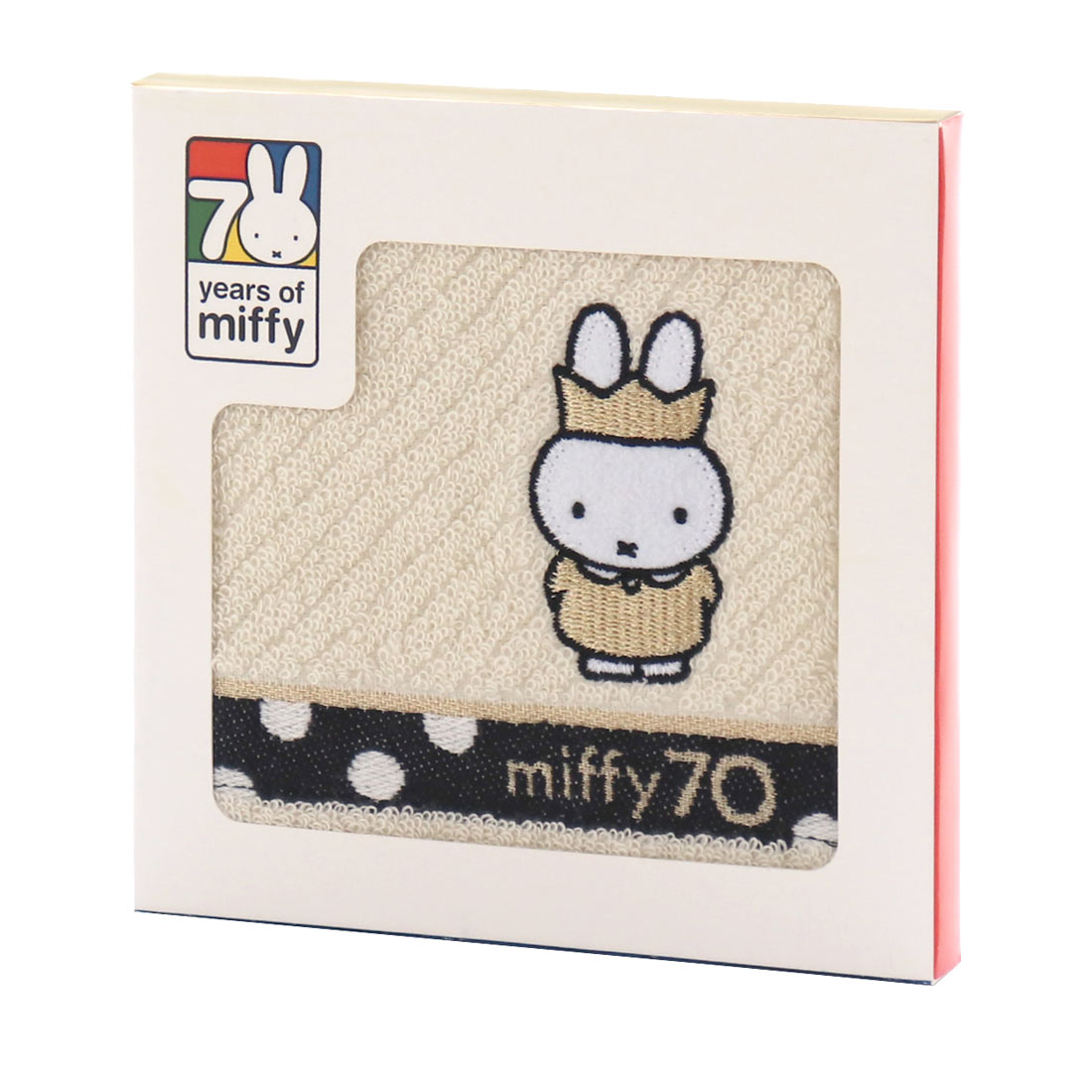 ミッフィー　タオルハンカチ　ミッフィー刺繍　（専用パッケージ入り）　【miffy】