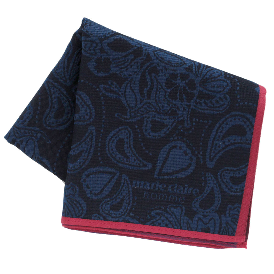 マリ・クレール オムハンカチ　ペーズリー【marie claire homme】