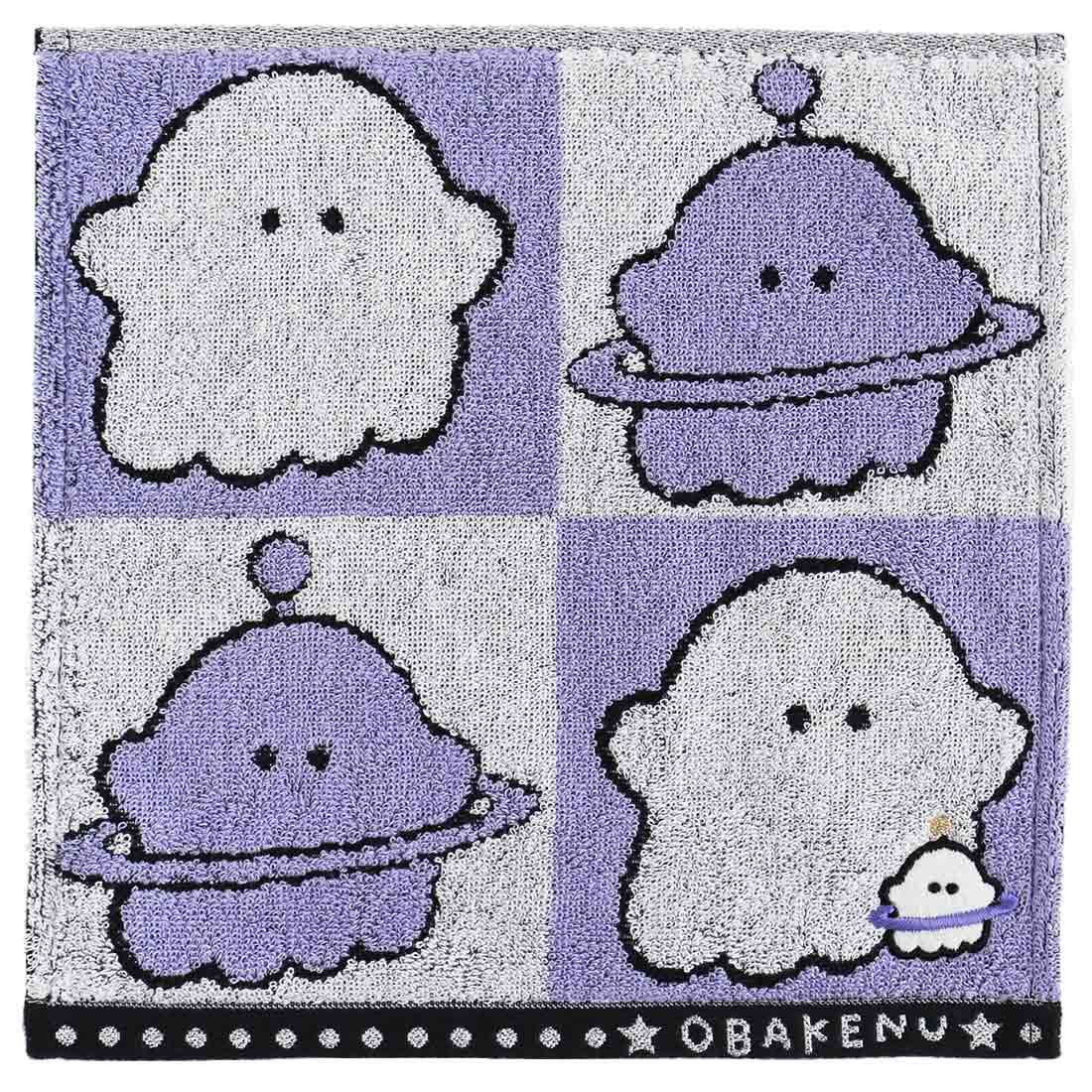 オバケーヌ　タオルハンカチ　オバケーヌとユーフォーヌ　刺繍付き