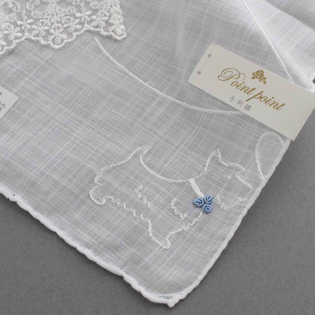 ベトナム手刺繍ハンカチ　ブライダル　7202　新婦