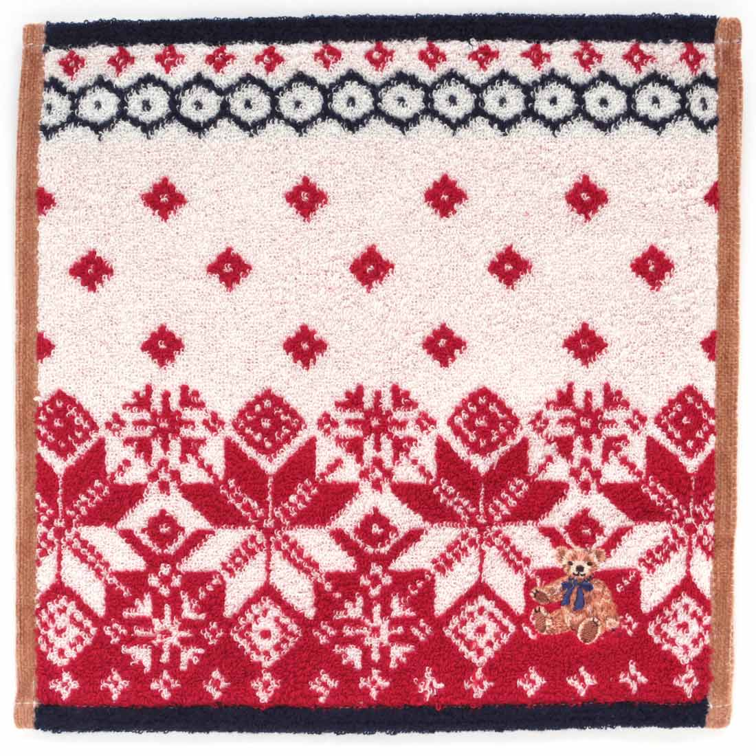 ソフィスティ　タオルハンカチ　ノスタルジック　レッド　【sophisty】