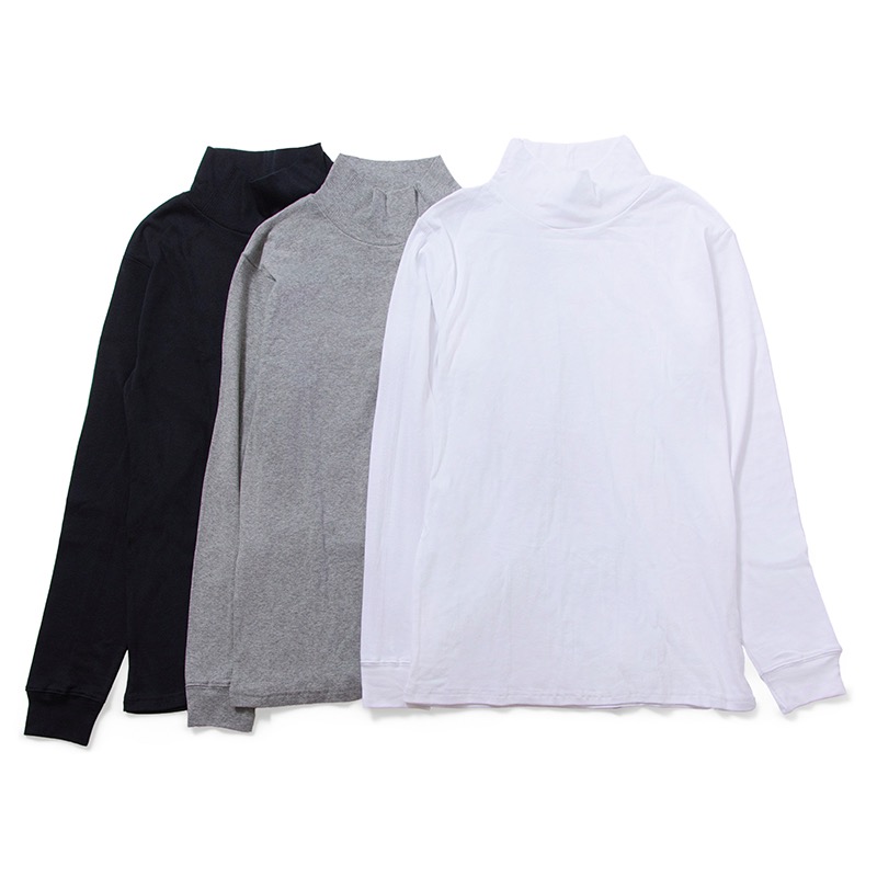 145C  Panel-rib Turtle Neck L/S Tee