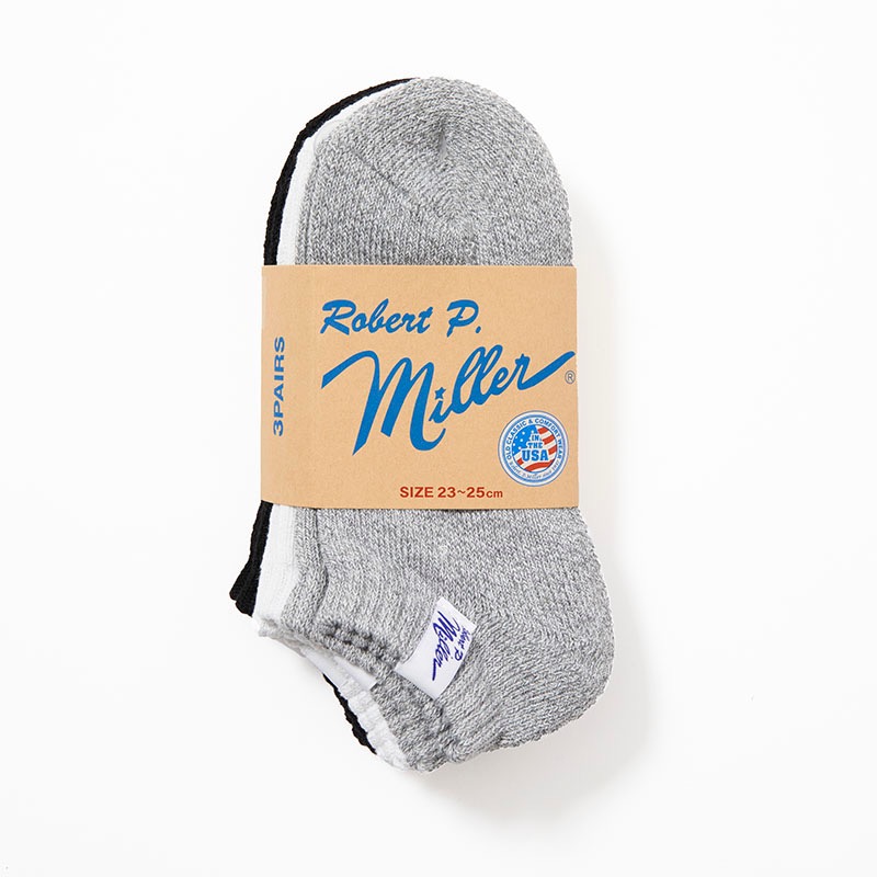 337C  3P Ankle length socks 23-25cm