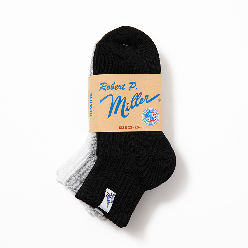 338C  3P Short length socks 23-25cm