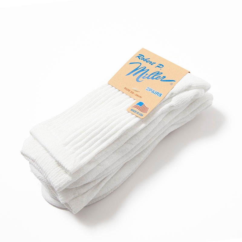 340C  U.S.A. 2P Crew length socks 25-28cm