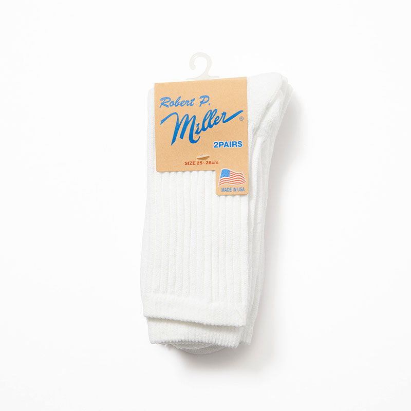U.S.A. 2P Crew length socks 25-28cm